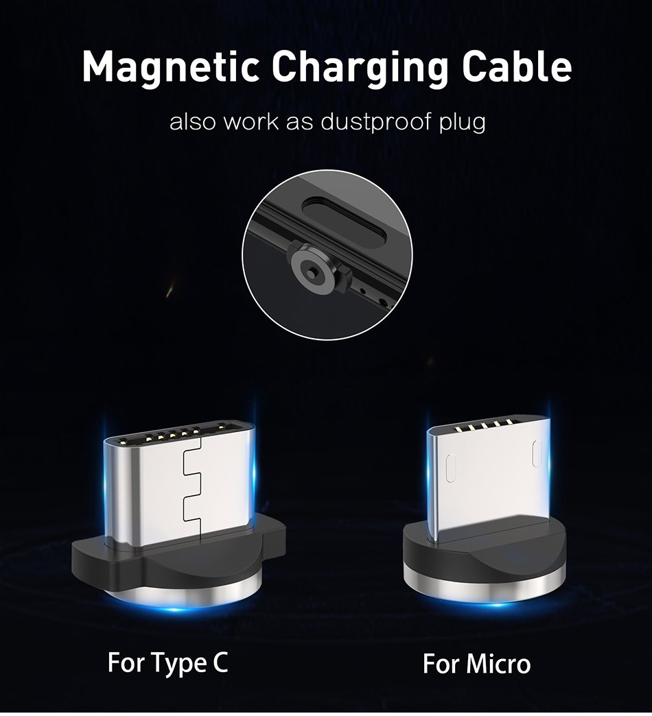 Magnetic USB Fast Charging Micro / Type C Cable Magnetic USB Fast Charging Micro / Type C Cable