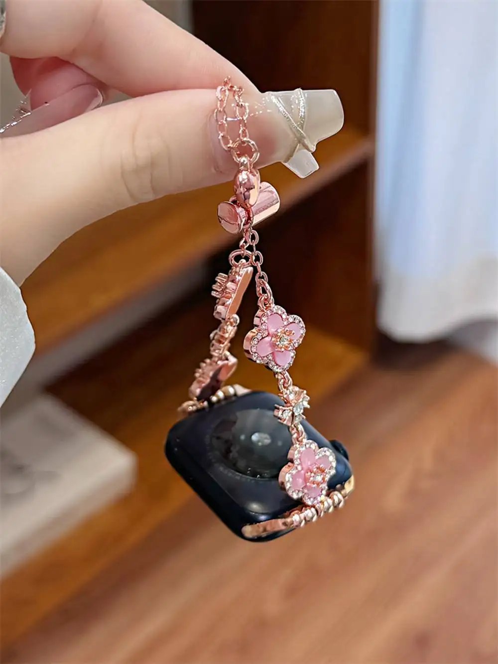 Fashion Bling elegant Metal bracelet For Apple Watch band link women Series 8/7/6/10/9 40mm 41mm 44mm 45mm 46mm Strap