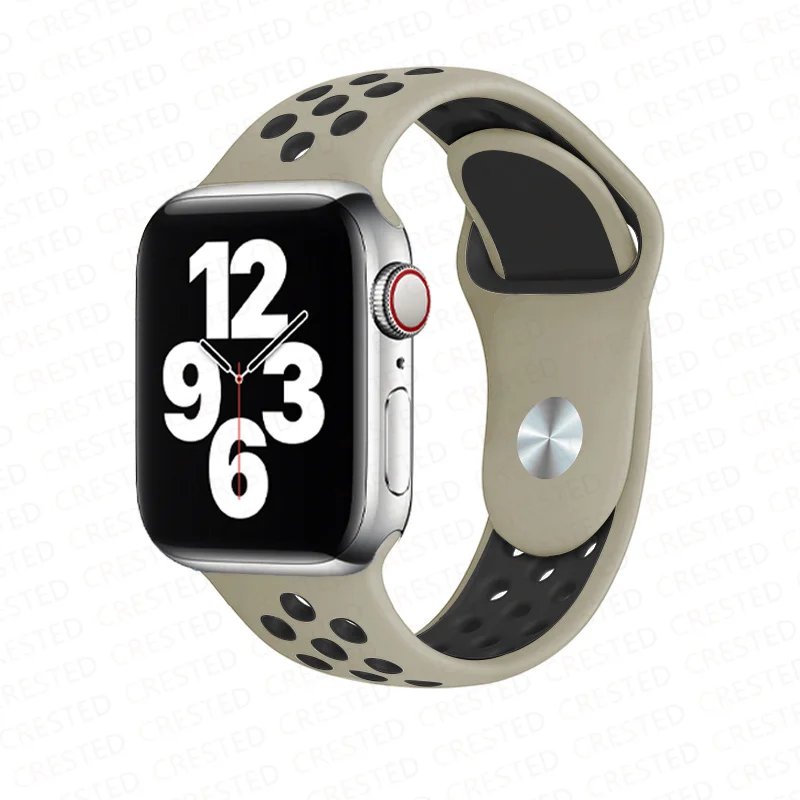 Breathable Silicone Strap For apple Watch bands 40mm 44mm 45mm 41mm 46mm 42mm correa bracelet iWatch Series 10 11 8 SE 9 7 6 5 3 Breathable Silicone Strap For apple Watch bands 40mm 44mm 45mm 41mm 46mm 42mm correa bracelet iWatch Series 10 11 8 SE 9 7 6 5 3