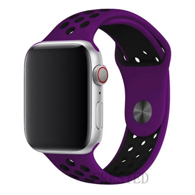 Breathable Silicone Strap For apple Watch bands 40mm 44mm 45mm 41mm 46mm 42mm correa bracelet iWatch Series 10 11 8 SE 9 7 6 5 3 Breathable Silicone Strap For apple Watch bands 40mm 44mm 45mm 41mm 46mm 42mm correa bracelet iWatch Series 10 11 8 SE 9 7 6 5 3