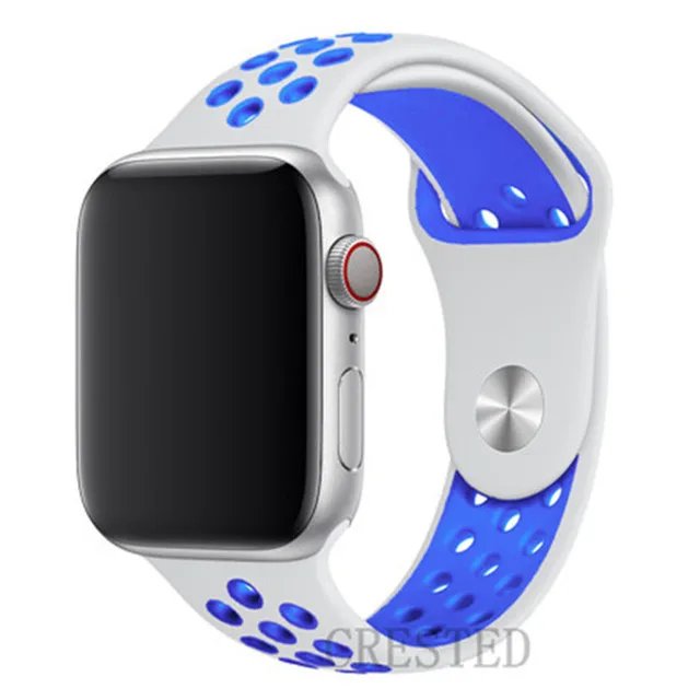 Breathable Silicone Strap For apple Watch bands 40mm 44mm 45mm 41mm 46mm 42mm correa bracelet iWatch Series 10 11 8 SE 9 7 6 5 3 Breathable Silicone Strap For apple Watch bands 40mm 44mm 45mm 41mm 46mm 42mm correa bracelet iWatch Series 10 11 8 SE 9 7 6 5 3