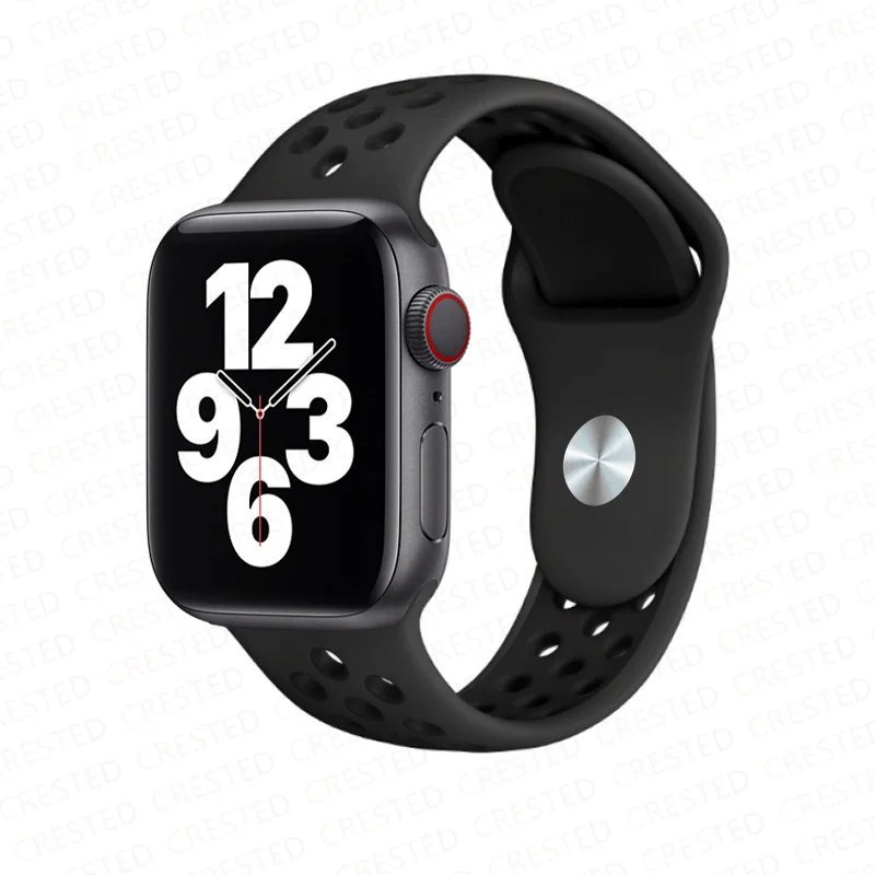 Breathable Silicone Strap For apple Watch bands 40mm 44mm 45mm 41mm 46mm 42mm correa bracelet iWatch Series 10 11 8 SE 9 7 6 5 3 Breathable Silicone Strap For apple Watch bands 40mm 44mm 45mm 41mm 46mm 42mm correa bracelet iWatch Series 10 11 8 SE 9 7 6 5 3