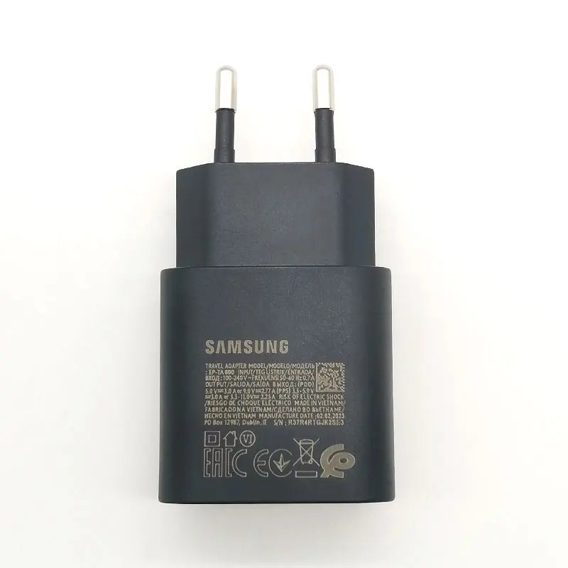 Samsung 25W PD Charger Super Fast Charge Adapter Type C Cable For Galaxy S20 S21 S22 S23 S24 S25 Ultra Z Flip Fold 6 5 4 3 2 A55