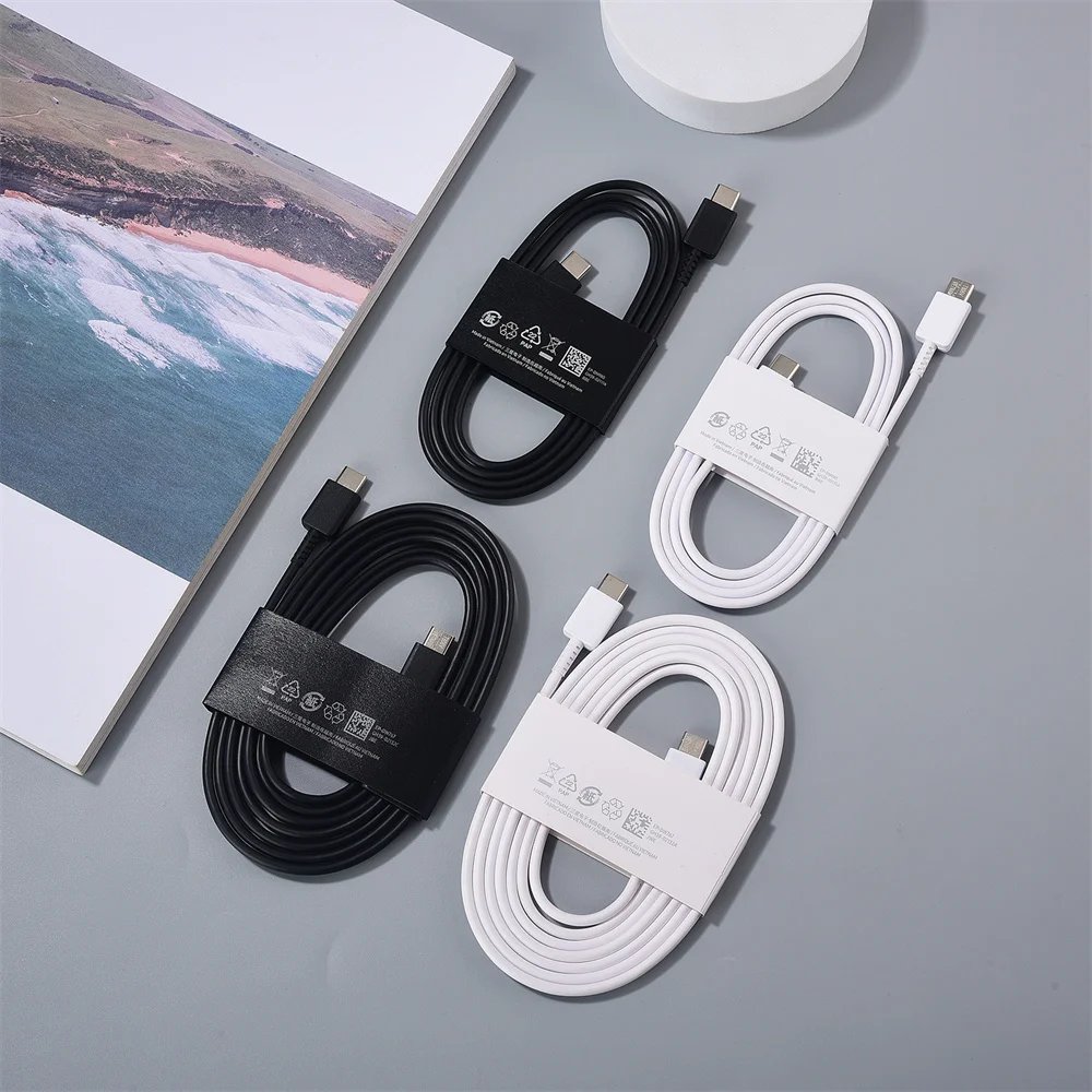 Original Samsung 45W Super Fast Charger PD Cable 1/1.8 M USB C To Tipe C Sync Cord For Galaxy S24 S23 S22 S21 S20 Ultra Plus FE Original Samsung 45W Super Fast Charger PD Cable 1/1.8 M USB C To Tipe C Sync Cord For Galaxy S24 S23 S22 S21 S20 Ultra Plus FE