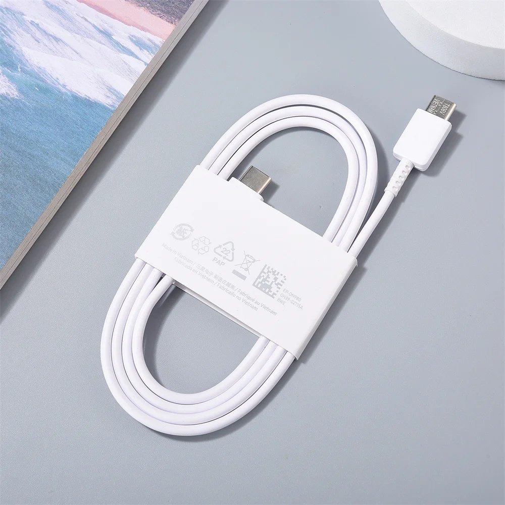 Original Samsung 45W Super Fast Charger PD Cable 1/1.8 M USB C To Tipe C Sync Cord For Galaxy S24 S23 S22 S21 S20 Ultra Plus FE Original Samsung 45W Super Fast Charger PD Cable 1/1.8 M USB C To Tipe C Sync Cord For Galaxy S24 S23 S22 S21 S20 Ultra Plus FE