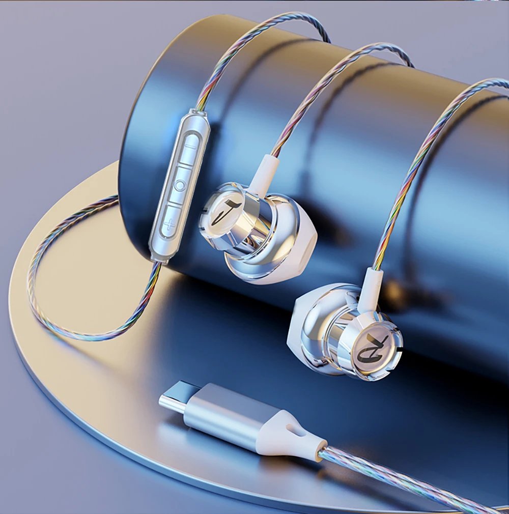 Samsung USB Type C Wired Earphones Bass Stereo With Mic HiFi 3.5mm For Galaxy iPhone 17 16 15 Pro Air Gaming Earphones Samsung USB Type C Wired Earphones Bass Stereo With Mic HiFi 3.5mm For Galaxy iPhone 17 16 15 Pro Air Gaming Earphones