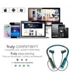 Neckband Wireless Bluetooth Headphones Gaming Stereo Sports Headset Halter Waterproof Magnetic Earbud with LED Display - Image 6