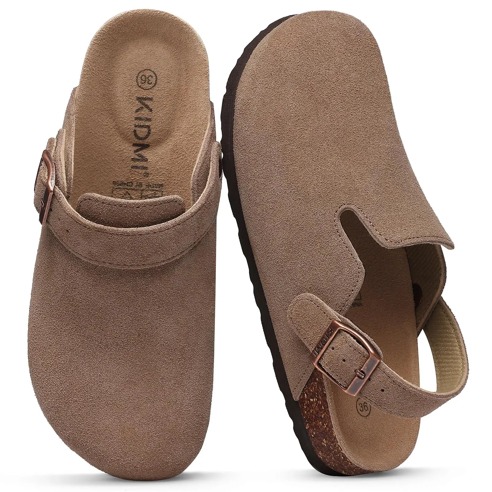Asgard Genuine Leather Clogs Soft Cork Footbed Cow Suede Mules With Adjustable Strap Fashion Comfort Slip on Slippers Asgard Genuine Leather Clogs Soft Cork Footbed Cow Suede Mules With Adjustable Strap Fashion Comfort Slip on Slippers