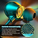 Ceramic Wired  Headphones USB Type C 3.5mm HIFI Stereo Sport Music Earphones With Microphone Earbud For Samsung iPhone 16 Xiaomi - Image 5