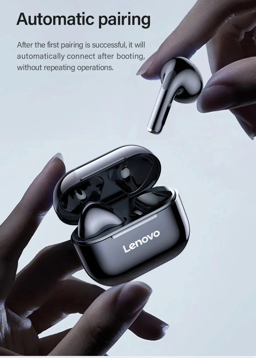 New LP40 Bluetooth V5.0 Earphones Anti-sweat Lightweight Headphones Compatible With Smart Phone Laptop Computer Earbuds