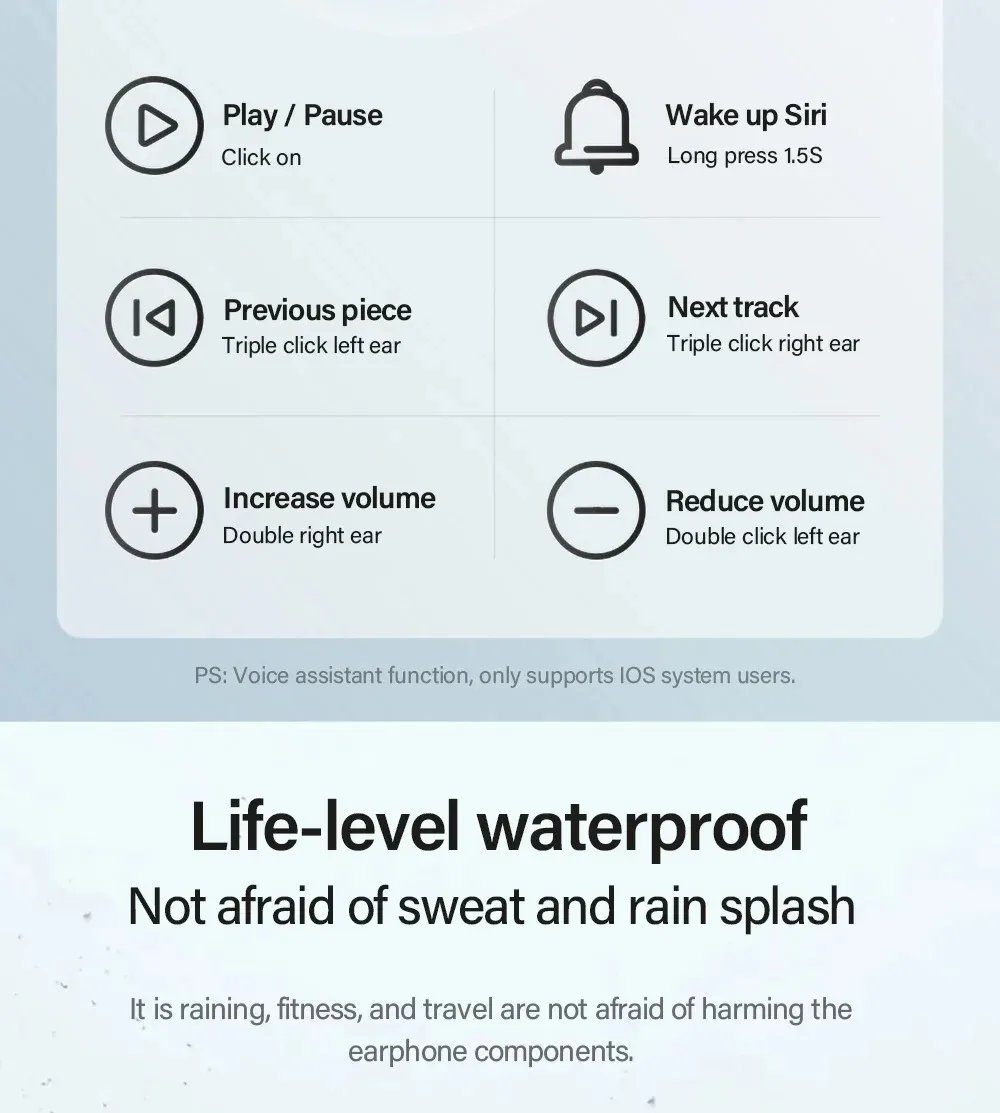 New LP40 Bluetooth V5.0 Earphones Anti-sweat Lightweight Headphones Compatible With Smart Phone Laptop Computer Earbuds