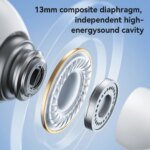 HOCO EW60 TWS Bluetooth Wireless Headphones - Waterproof Touch Control Earbuds with HD Mic for Smartphones - Image 4