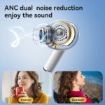 HOCO EW60 TWS Bluetooth Wireless Headphones - Waterproof Touch Control Earbuds with HD Mic for Smartphones - Image 3