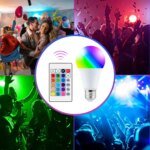 16 Colors RGB Bulb LED Multicolor Bulb E27 220V Household Lighting Dimmable 24 Key Remote Control Smart Lamp Atmosphere Light - Image 5