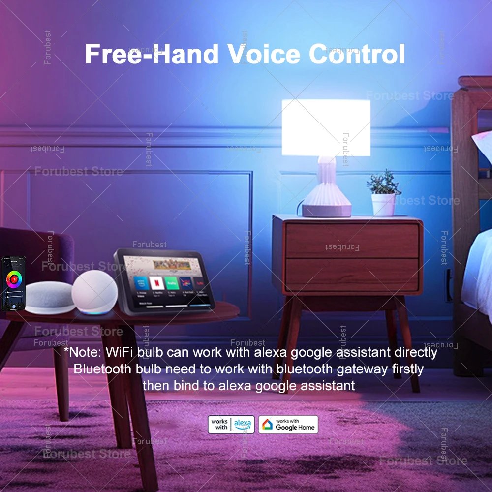 Smart LED Light Bulb Tuya E27 RGB CW 15W 20W WiFi Bluetooth Led Lamp Home Decor Lighting 220V 110V For Alexa Amazon Google Voice Smart LED Light Bulb Tuya E27 RGB CW 15W 20W WiFi Bluetooth Led Lamp Home Decor Lighting 220V 110V For Alexa Amazon Google Voice