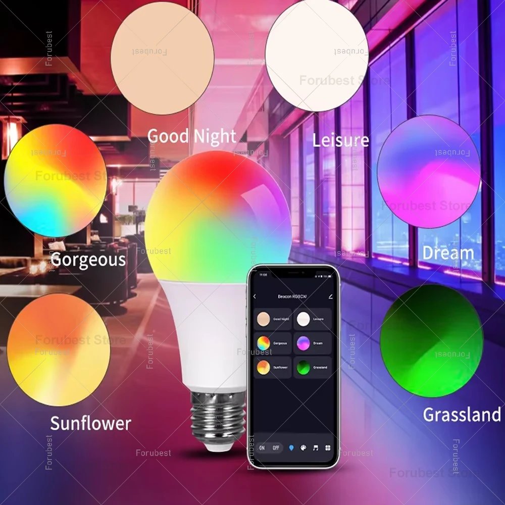 Smart LED Light Bulb Tuya E27 RGB CW 15W 20W WiFi Bluetooth Led Lamp Home Decor Lighting 220V 110V For Alexa Amazon Google Voice Smart LED Light Bulb Tuya E27 RGB CW 15W 20W WiFi Bluetooth Led Lamp Home Decor Lighting 220V 110V For Alexa Amazon Google Voice