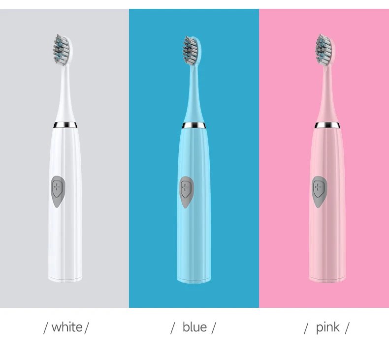 Soft DuPont Bristle Electric Toothbrush for Adults  Portable Battery Endurance IPX6 Waterproof Intelligent Effective Oral Care