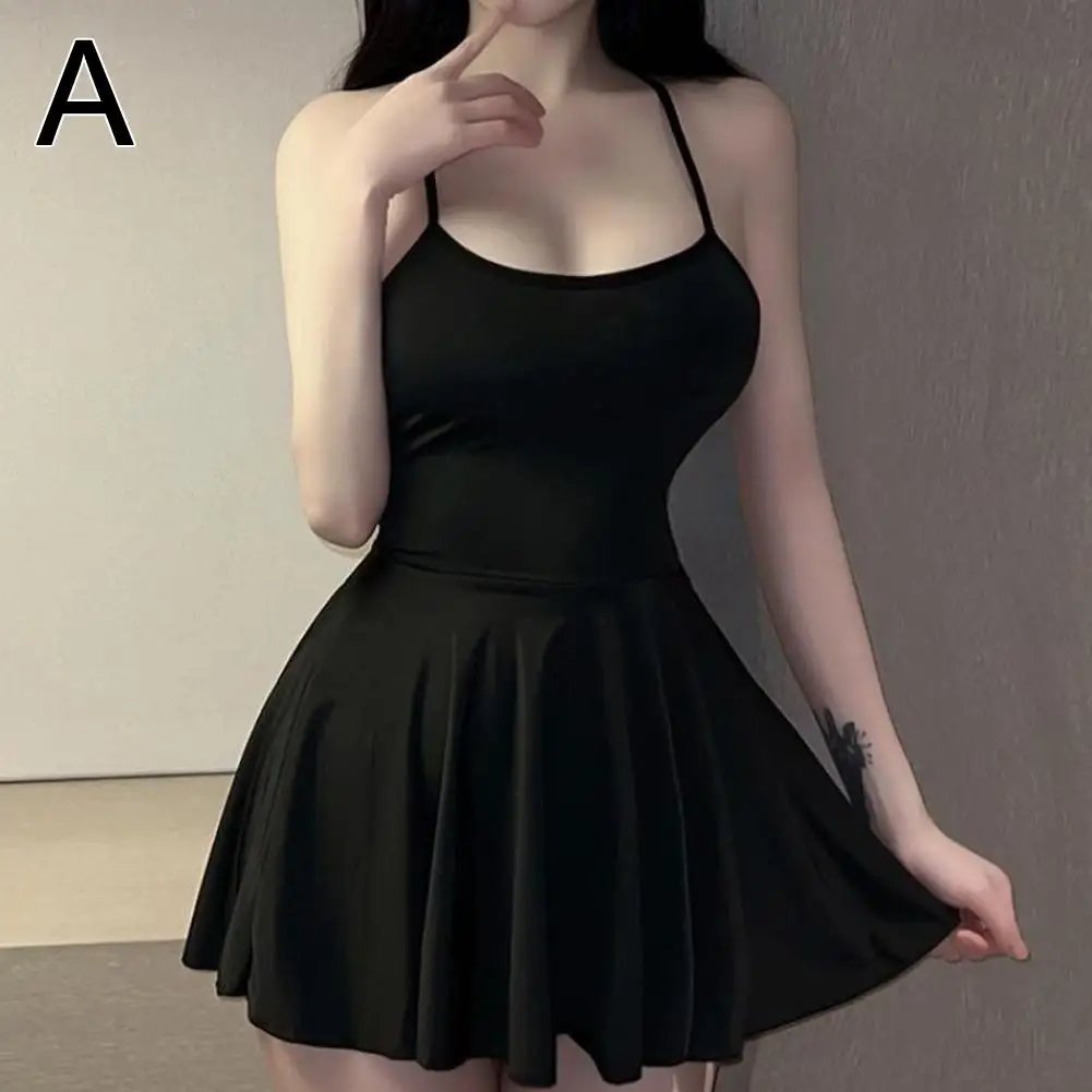 Women Pleated Micro MINI Dress Bandage Smooth Uniform Slip Mini Dress Night Club Outfits Allure Ruffled Dress Backless