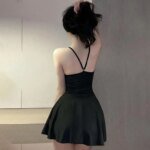 Women Pleated Micro MINI Dress Bandage Smooth Uniform Slip Mini Dress Night Club Outfits Allure Ruffled Dress Backless - Image 2