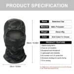 Camouflage Balaclava Hat Cycling Full Face Mask Outdoor Sports Hunting Hiking Ski Mask Motorcycle Helmet Inner Cap - Image 2
