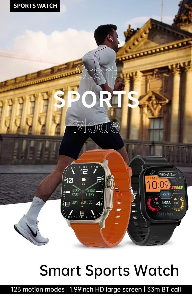 Series 9 Bluetooth Smart Watch 9 Ultra Gen 2 IWO Watch NFC Smartwatch  Call 2.2 Inch Wireless Fitness Watch