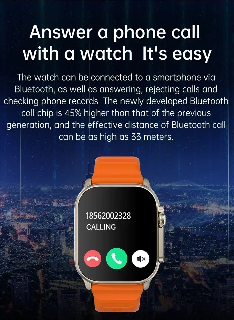 Series 9 Bluetooth Smart Watch 9 Ultra Gen 2 IWO Watch NFC Smartwatch  Call 2.2 Inch Wireless Fitness Watch