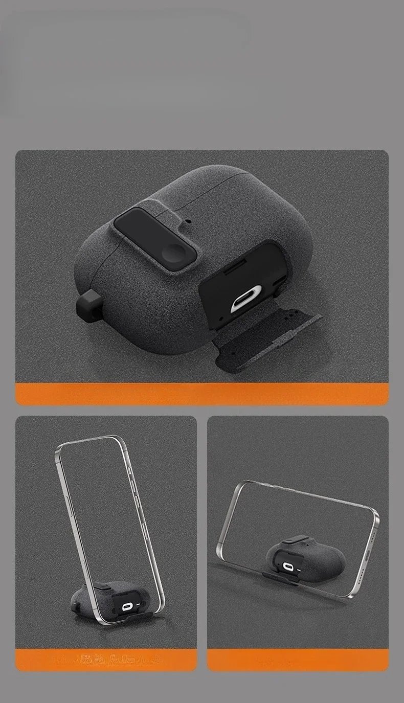 2025 Case For AirPods Pro 3 Magnetic Automatic Lock Cases Phone Stand Headphone Cover For AirPods Pro 2 4 3 2 Fundas With Hook 2025 Case For AirPods Pro 3 Magnetic Automatic Lock Cases Phone Stand Headphone Cover For AirPods Pro 2 4 3 2 Fundas With Hook 