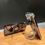 Ultra Thin Borderless Magsafe Case For iPhone 14 16 13 12 11 15 17 Pro Max Air Folding Holder Camera Protector Clear Hard Cover - Image 6