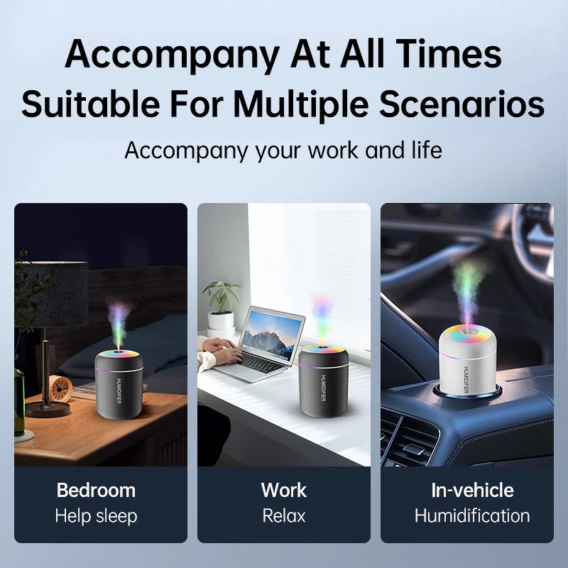USB Air Mini Humidifier 180ml Aroma Diffuser Essential Oil Purifier Aromatherapy Mist Maker Lights For Car Home Bedroom USB Air Mini Humidifier 180ml Aroma Diffuser Essential Oil Purifier Aromatherapy Mist Maker Lights For Car Home Bedroom