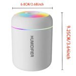 USB Air Mini Humidifier 180ml Aroma Diffuser Essential Oil Purifier Aromatherapy Mist Maker Lights For Car Home Bedroom - Image 6