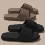 Men Summer Silent Slippers Indoor Home Bathroom Anti-Slip Soft EVA Sole Odor-Proof Sandals for Women Comfort Lightweight