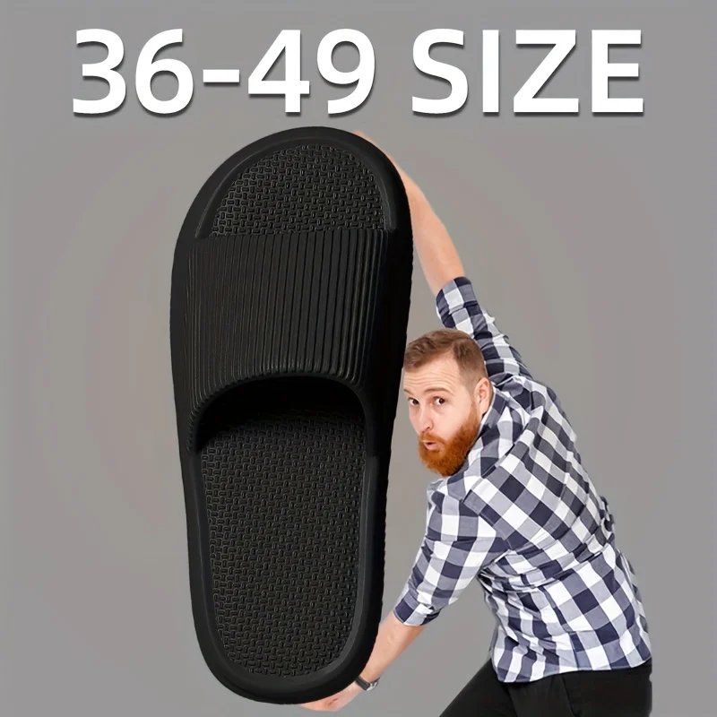 Men Summer Silent Slippers Indoor Home Bathroom Anti-Slip Soft EVA Sole Odor-Proof Sandals for Women Comfort Lightweight Men Summer Silent Slippers Indoor Home Bathroom Anti-Slip Soft EVA Sole Odor-Proof Sandals for Women Comfort Lightweight