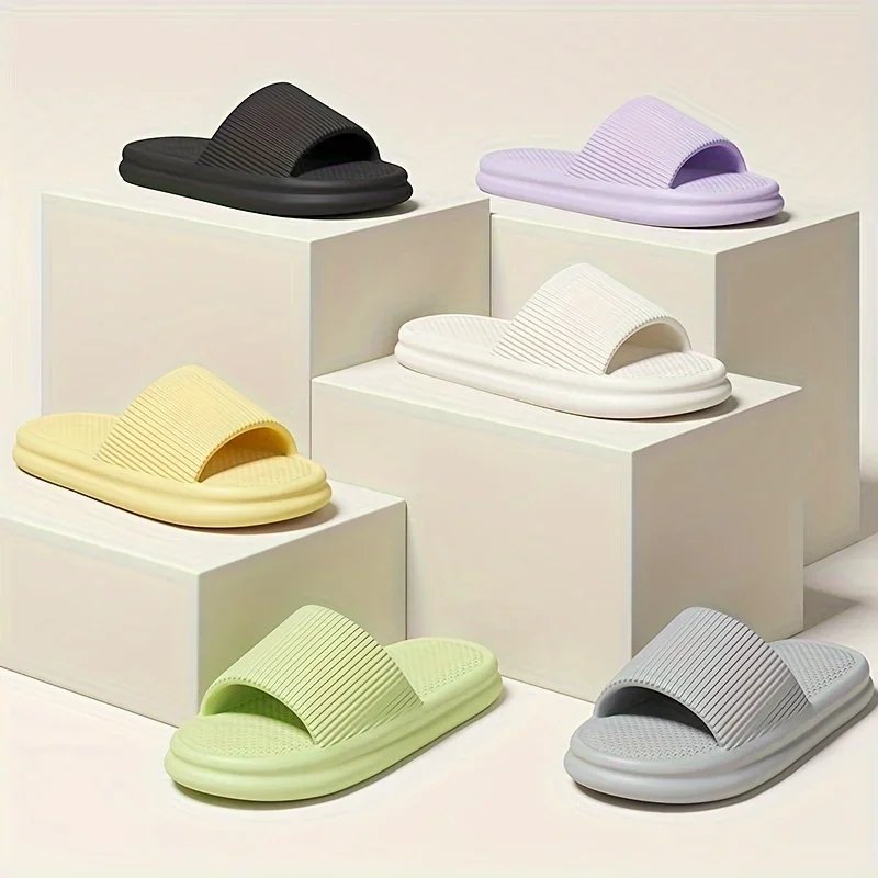 Men Summer Silent Slippers Indoor Home Bathroom Anti-Slip Soft EVA Sole Odor-Proof Sandals for Women Comfort Lightweight Men Summer Silent Slippers Indoor Home Bathroom Anti-Slip Soft EVA Sole Odor-Proof Sandals for Women Comfort Lightweight