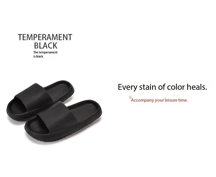 Men EVA Platform Cloud Slippers Soft Sole Sandals Non-Slips Bedroom Slides Male Cozy Home Shoes Soft Sole Beach Slides