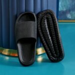 Men EVA Platform Cloud Slippers Soft Sole Sandals Non-Slips Bedroom Slides Male Cozy Home Shoes Soft Sole Beach Slides - Image 2
