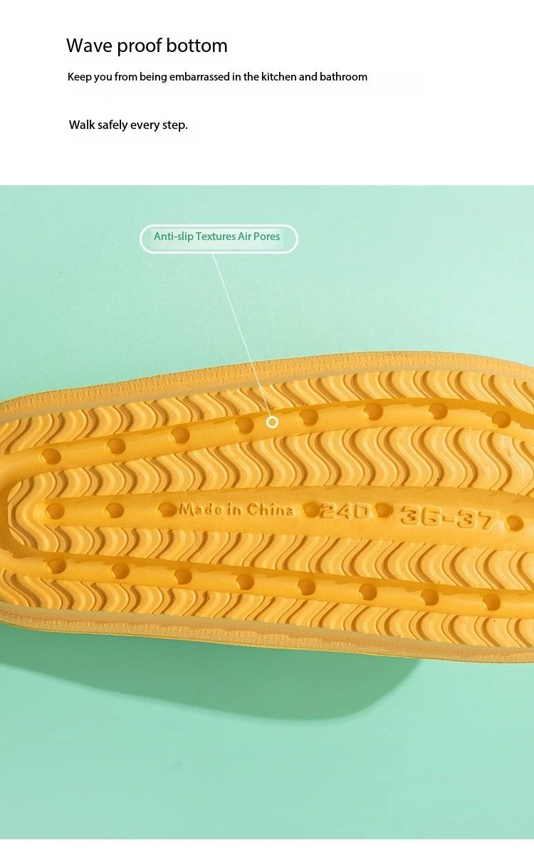 Men EVA Platform Cloud Slippers Soft Sole Sandals Non-Slips Bedroom Slides Male Cozy Home Shoes Soft Sole Beach Slides