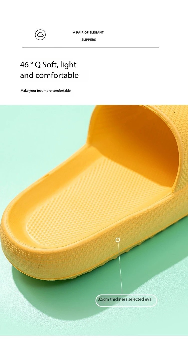 Men EVA Platform Cloud Slippers Soft Sole Sandals Non-Slips Bedroom Slides Male Cozy Home Shoes Soft Sole Beach Slides