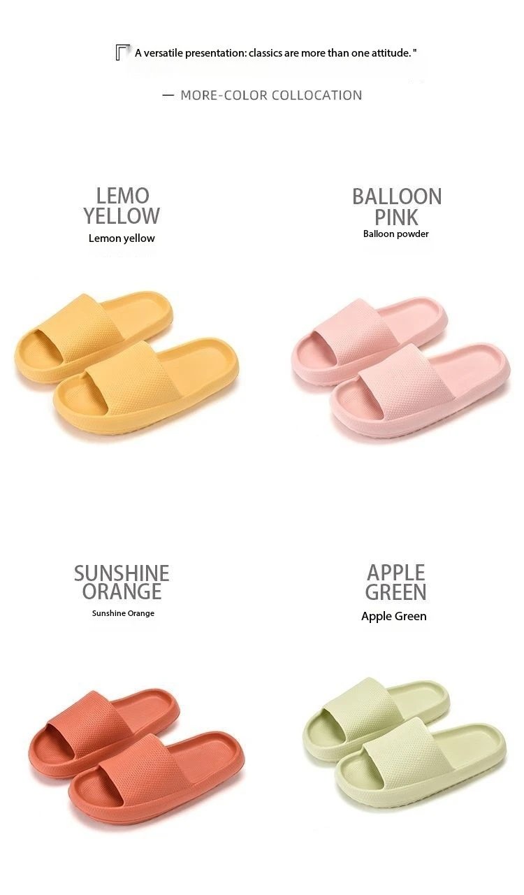 Men EVA Platform Cloud Slippers Soft Sole Sandals Non-Slips Bedroom Slides Male Cozy Home Shoes Soft Sole Beach Slides