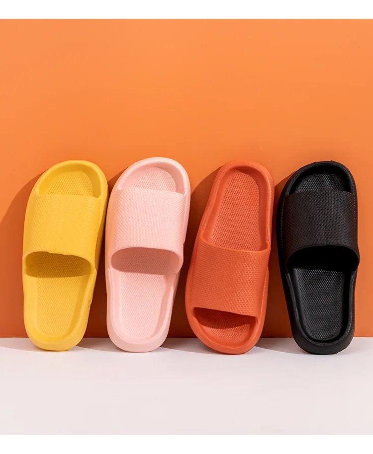 Men EVA Platform Cloud Slippers Soft Sole Sandals Non-Slips Bedroom Slides Male Cozy Home Shoes Soft Sole Beach Slides