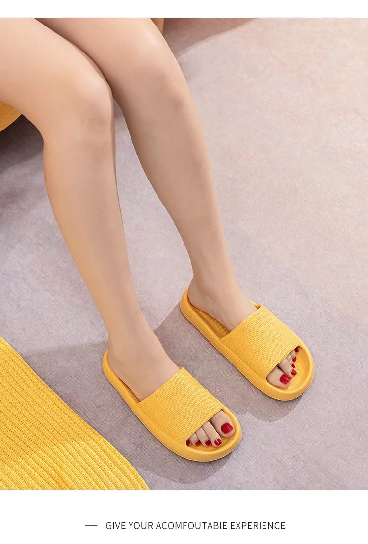 Men EVA Platform Cloud Slippers Soft Sole Sandals Non-Slips Bedroom Slides Male Cozy Home Shoes Soft Sole Beach Slides