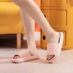 Men EVA Platform Cloud Slippers Soft Sole Sandals Non-Slips Bedroom Slides Male Cozy Home Shoes Soft Sole Beach Slides - Image 4