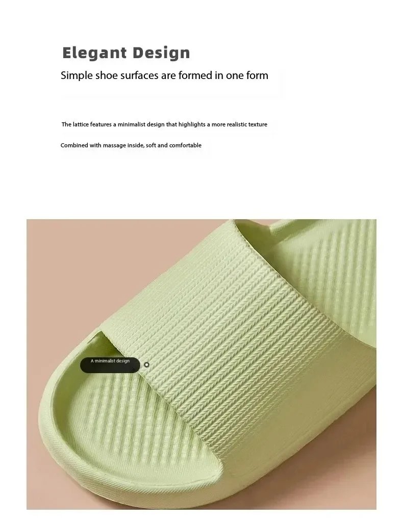 Non-slip EVA Soft Sole Massage Shower Shoes for Women Men Couples Waterproof  Home Leisure Fashion Bathroom Slippers