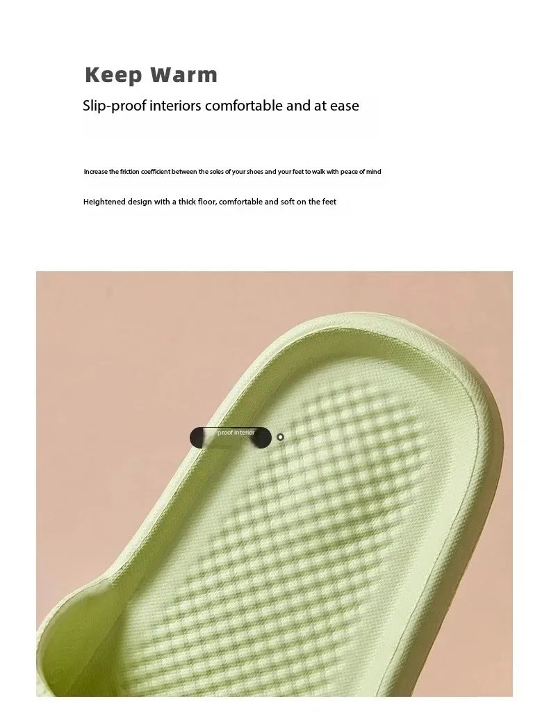 Non-slip EVA Soft Sole Massage Shower Shoes for Women Men Couples Waterproof  Home Leisure Fashion Bathroom Slippers