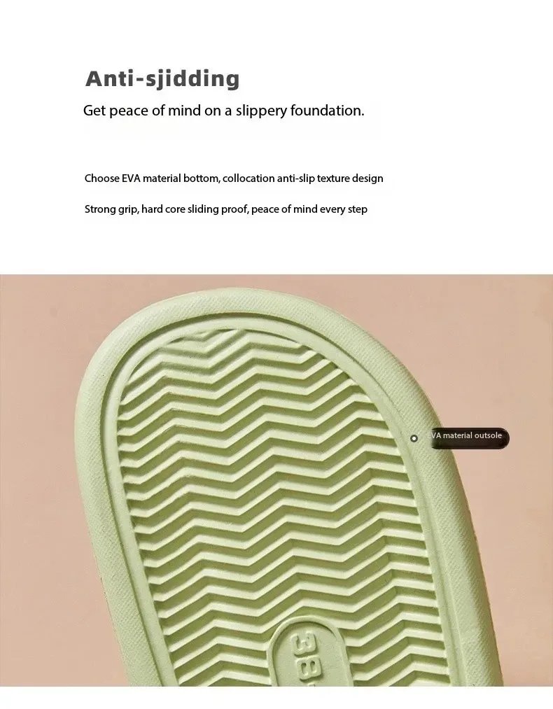 Non-slip EVA Soft Sole Massage Shower Shoes for Women Men Couples Waterproof  Home Leisure Fashion Bathroom Slippers