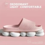 Non-slip EVA Soft Sole Massage Shower Shoes for Women Men Couples Waterproof  Home Leisure Fashion Bathroom Slippers - Image 5