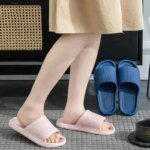 Non-slip EVA Soft Sole Massage Shower Shoes for Women Men Couples Waterproof  Home Leisure Fashion Bathroom Slippers - Image 3