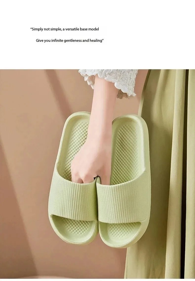 Non-slip EVA Soft Sole Massage Shower Shoes for Women Men Couples Waterproof  Home Leisure Fashion Bathroom Slippers