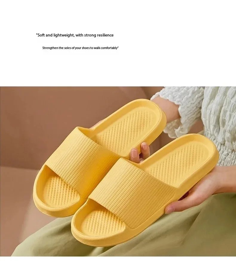 Non-slip EVA Soft Sole Massage Shower Shoes for Women Men Couples Waterproof  Home Leisure Fashion Bathroom Slippers