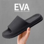 Non-slip EVA Soft Sole Massage Shower Shoes for Women Men Couples Waterproof  Home Leisure Fashion Bathroom Slippers - Image 4