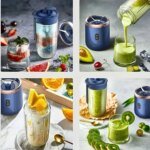 6 Blade 400ml Portable USB Blender Electric Travel Juicer Cup Mini Kitchen Tool for Smoothies Shakes - Image 5